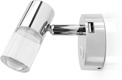THALASSA 12V Flexible Reading Light Warm White LED with Dimmer Touch for Yacht RV