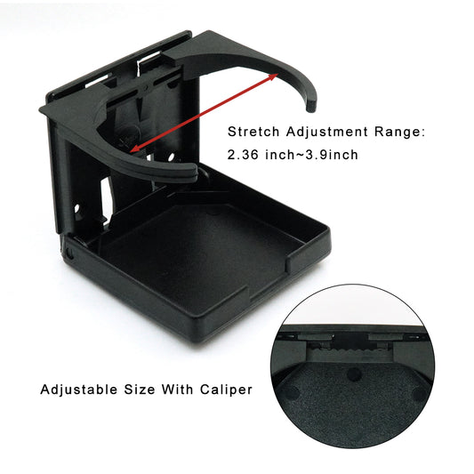 GenuineMarine-THALASSA Plastic Foldable Telescopic Water Cup Holder for Fishing Boat, Yacht Modification Vehicle, Beverage Holder Accessories - THALASSA