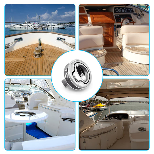 Boat Buckle 316 Stainless Steel 2" Marine Grade Flush Pull Hatch Latch Door Floor Buckle for Yacht