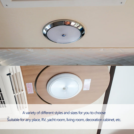 GenuineMarine-THALASSA 12V/24V Marine Button/Touch LED Ceiling Light with a Variety of Matching Options, Night Light, Decorative Light for Yacht,Car Accessories - THALASSA