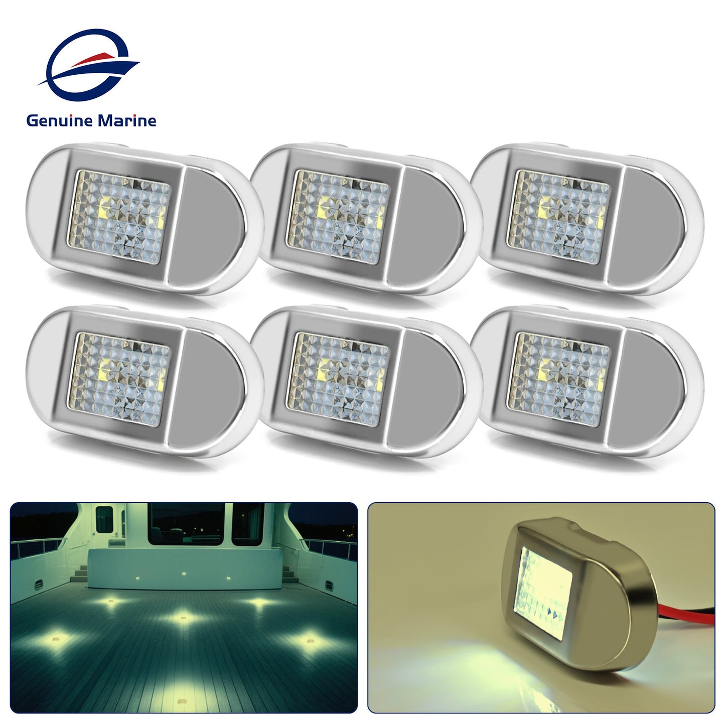 Waterproof LED Step Light | Marine & RV Courtesy Lamp - Thalassa Marine