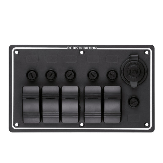 GenuineMarine-THALASSA 3/5/6/7 Gang Waterproof Switch Panel with Insurance Multi-function for Yacht Ship Accessories - THALASSA
