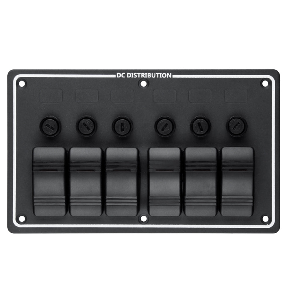GenuineMarine-THALASSA 3/5/6/7 Gang Waterproof Switch Panel with Insurance Multi-function for Yacht Ship Accessories - THALASSA