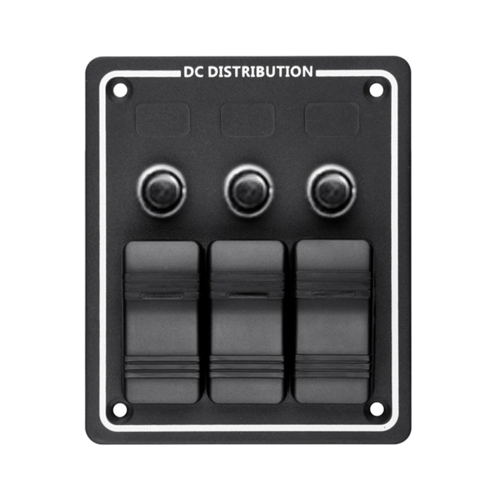 GenuineMarine-THALASSA 1/3/4/5/6/8 Gang Waterproof Switch Panel with Insurance Multi-function Panel Seat for Yacht Ship Accessories - THALASSA