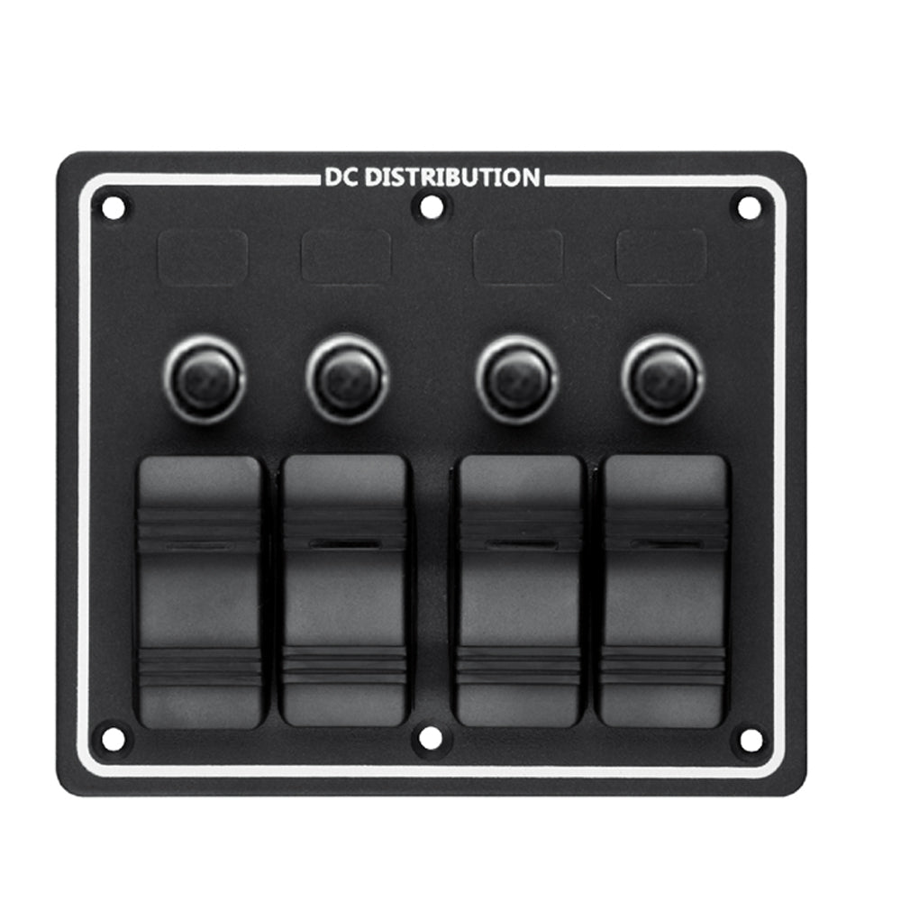 GenuineMarine-THALASSA 1/3/4/5/6/8 Gang Waterproof Switch Panel with Insurance Multi-function Panel Seat for Yacht Ship Accessories - THALASSA