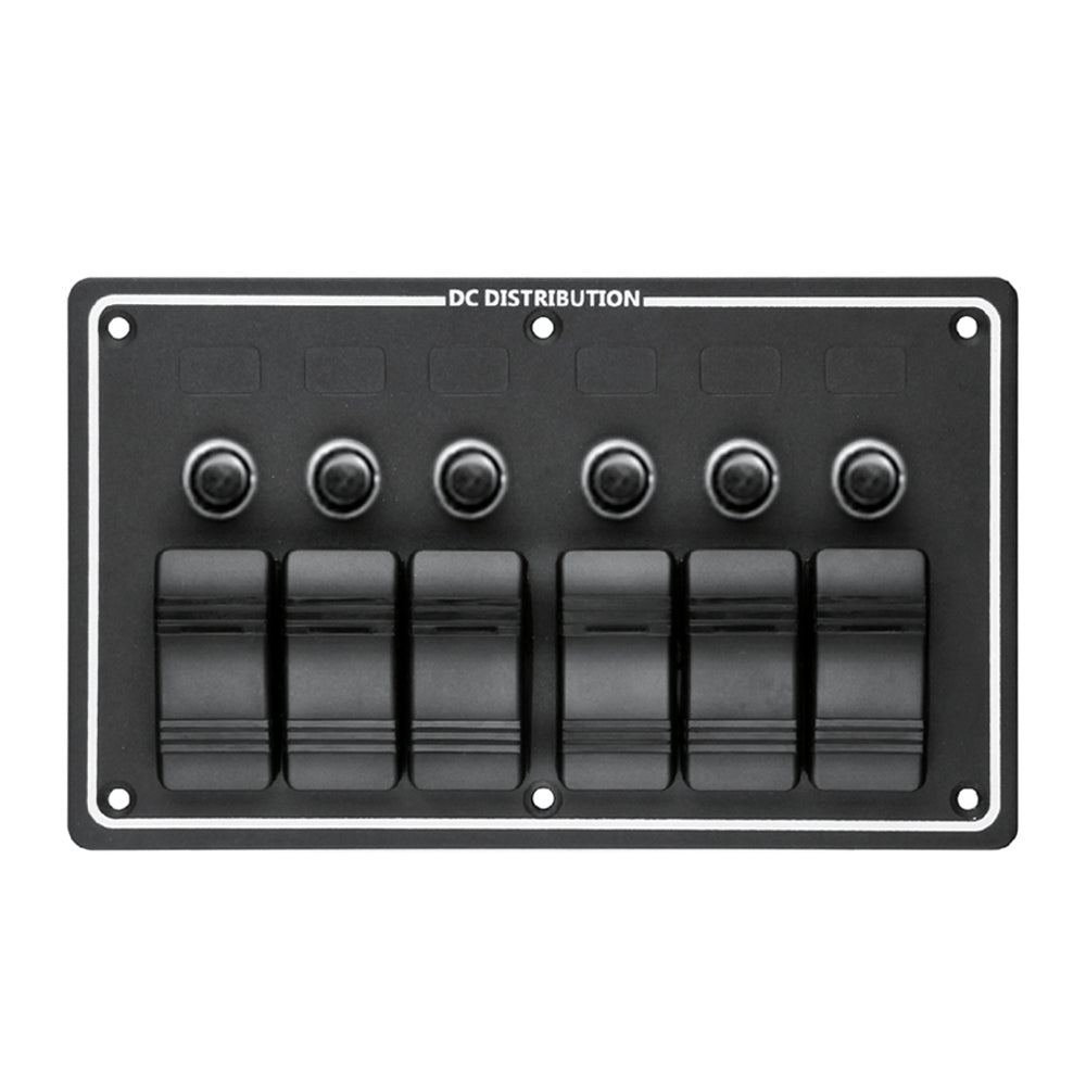 GenuineMarine-THALASSA 1/3/4/5/6/8 Gang Waterproof Switch Panel with Insurance Multi-function Panel Seat for Yacht Ship Accessories - THALASSA