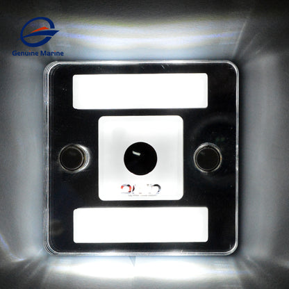 RV Yacht Room 3W LED Square Boat Ceiling Light Decorative Cabinet Dome Lamp