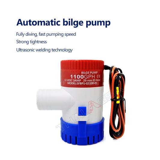 Bilge Pump 12 Volt DC Small Drainage Pump, Pump, Marine Yacht, Ship, Fishing Boat, Submersible Pump - GenuineMarine