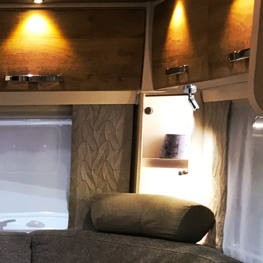 THALASSA 2pk Touch Adjustable Switch 90° LED Reading Light with USB for Yacht Ship Villa Hotel - THALASSA