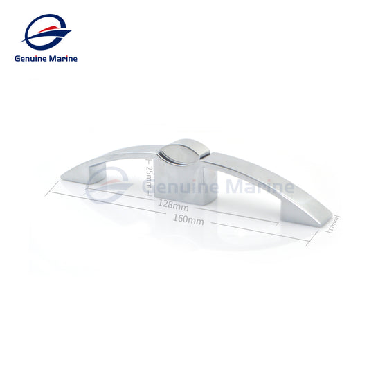 Stainless steel 10mm Hole Distance Arc Pull Lock Button Press Type Furniture Cupboard Door Installation Accessory - GenuineMarine