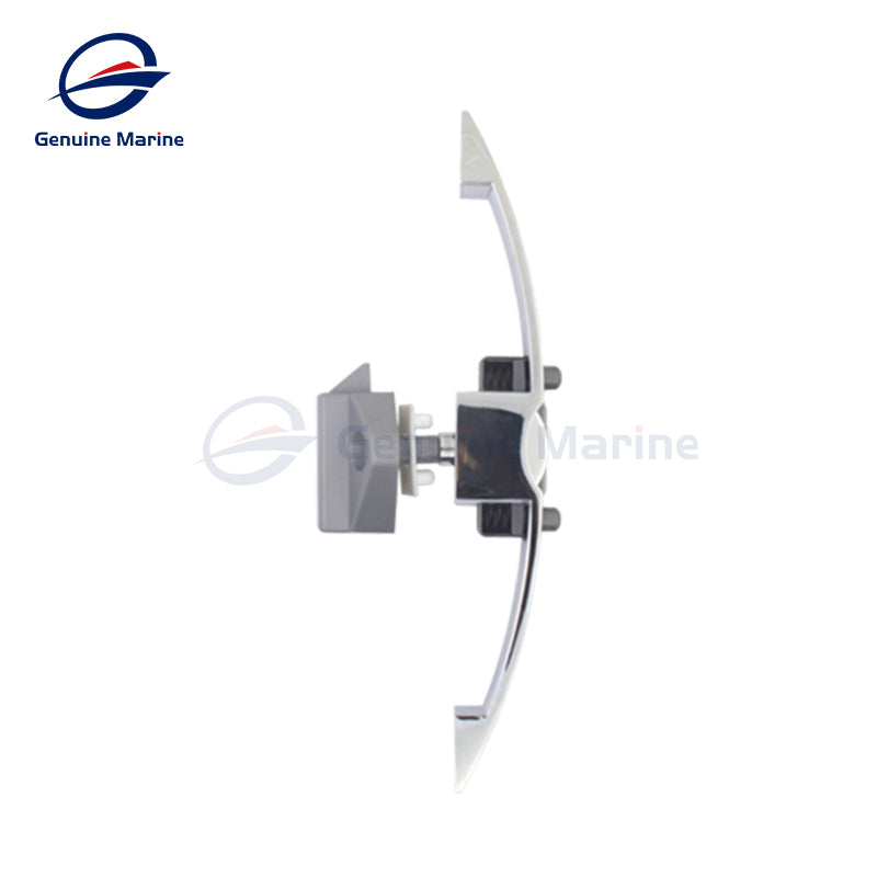 Stainless steel 10mm Hole Distance Arc Pull Lock Button Press Type Furniture Cupboard Door Installation Accessory - GenuineMarine