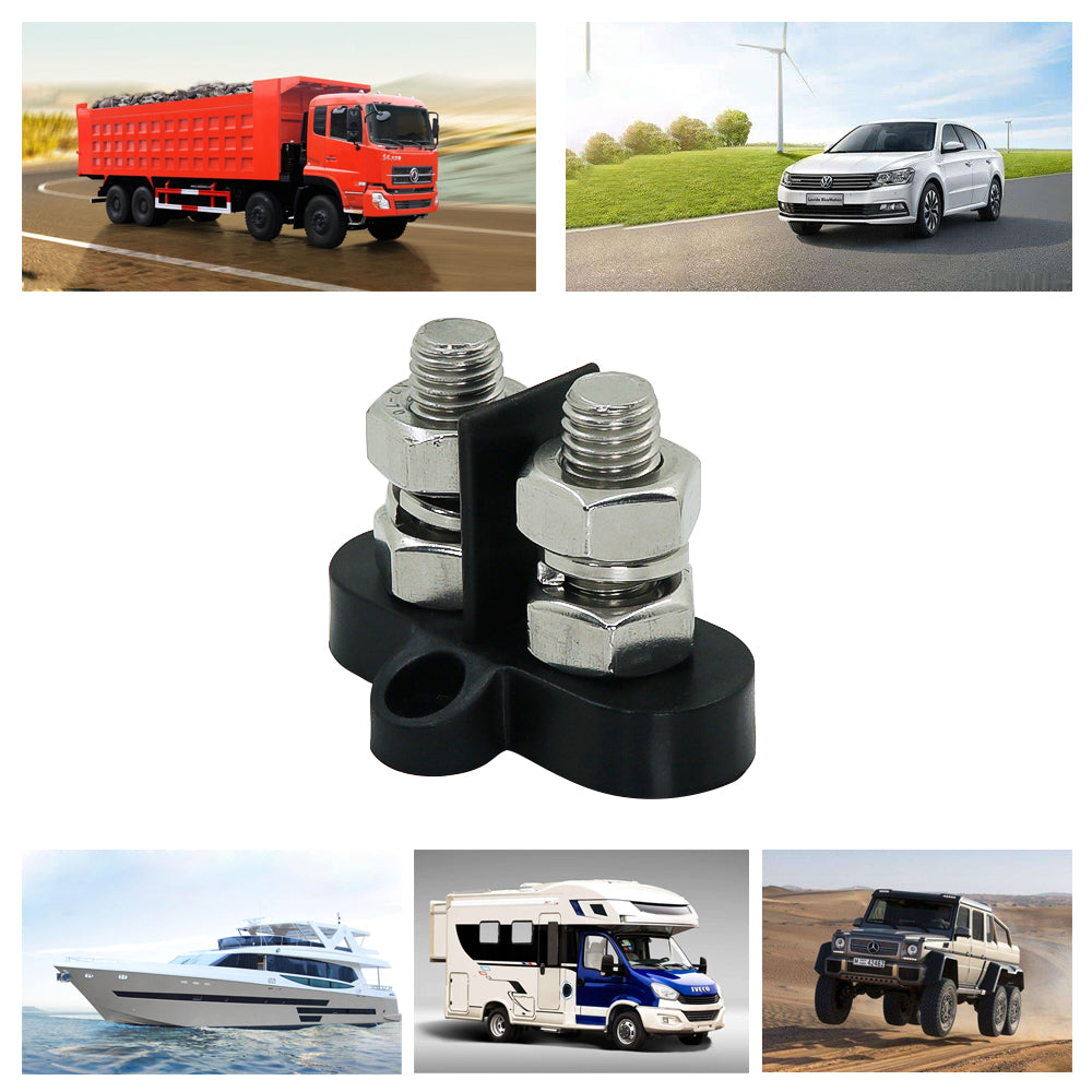 Dual M6 Bus Bar Terminal Block with Spacer for Truck RV Coach Boat - GenuineMarine