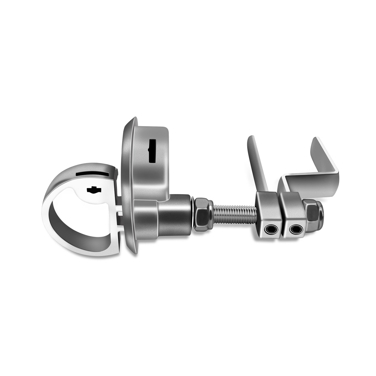 Nerites Boat Floor Buckle Hatch Latch Marine Grade 316 Stainless Steel Flush Turning Lift Handle Lock Style with 2 Keys and 2 Screws