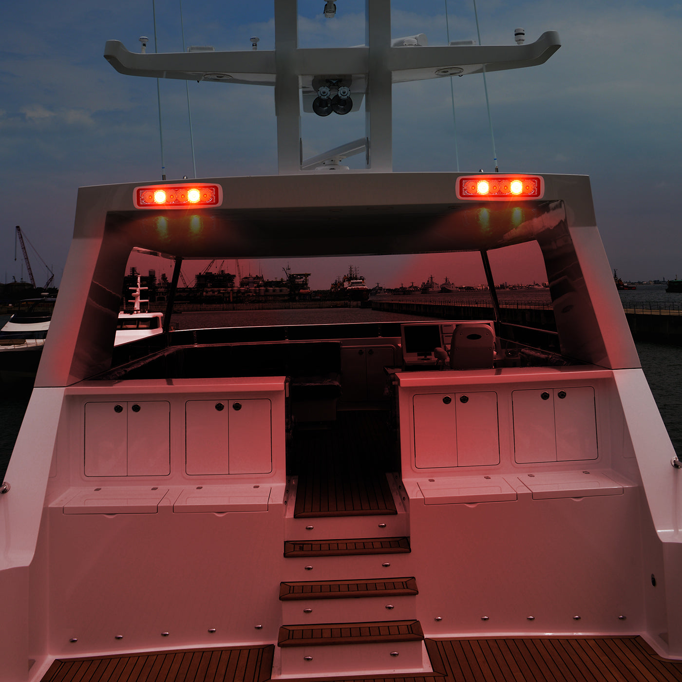 THALASSA 12/24V Dual Color Marine LED Spreader Flood Deck Light for Bo – Thalassa Marine