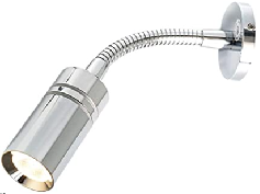 12V Flexible Goose Neck RV Reading Light | Warm White & Blue Lighting Modes | Surface Mount - THALASSA