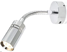 12V Flexible Goose Neck RV Reading Light | Warm White & Blue Lighting Modes | Surface Mount - THALASSA