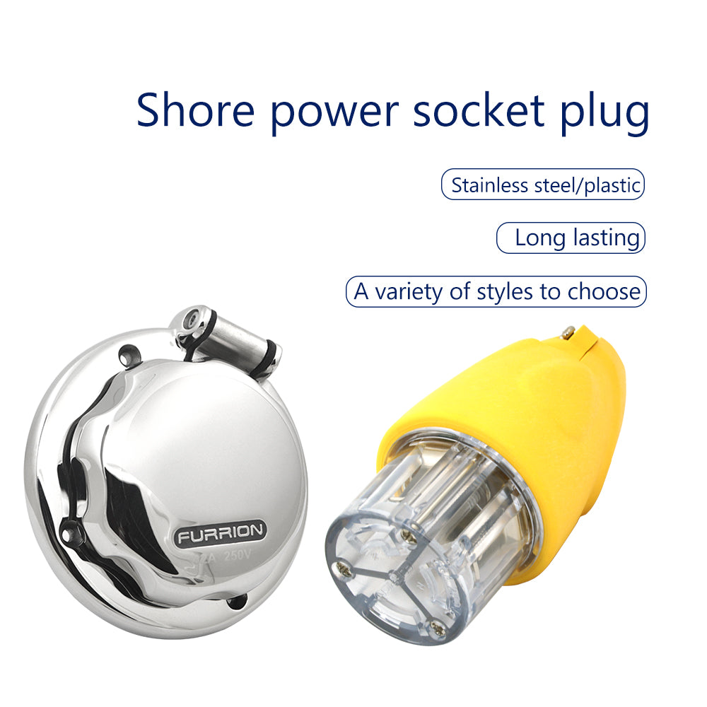 GenuineMarine-THALASSA 16A/30A FURRION Waterproof Power Plug and Socket Marine Shore - THALASSA