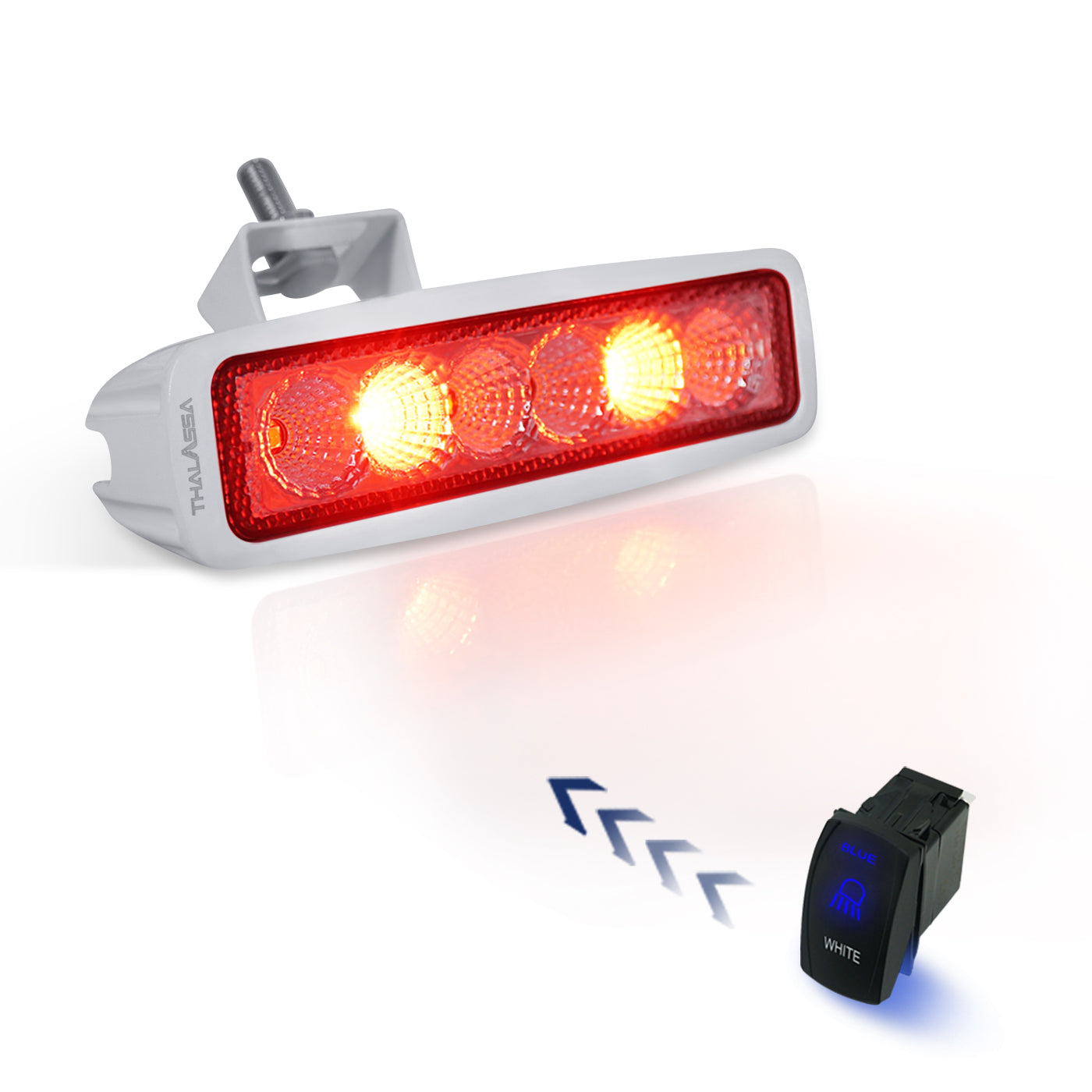 THALASSA 12/24V Dual Color Marine LED Spreader Flood Deck Light for Bo – Thalassa Marine