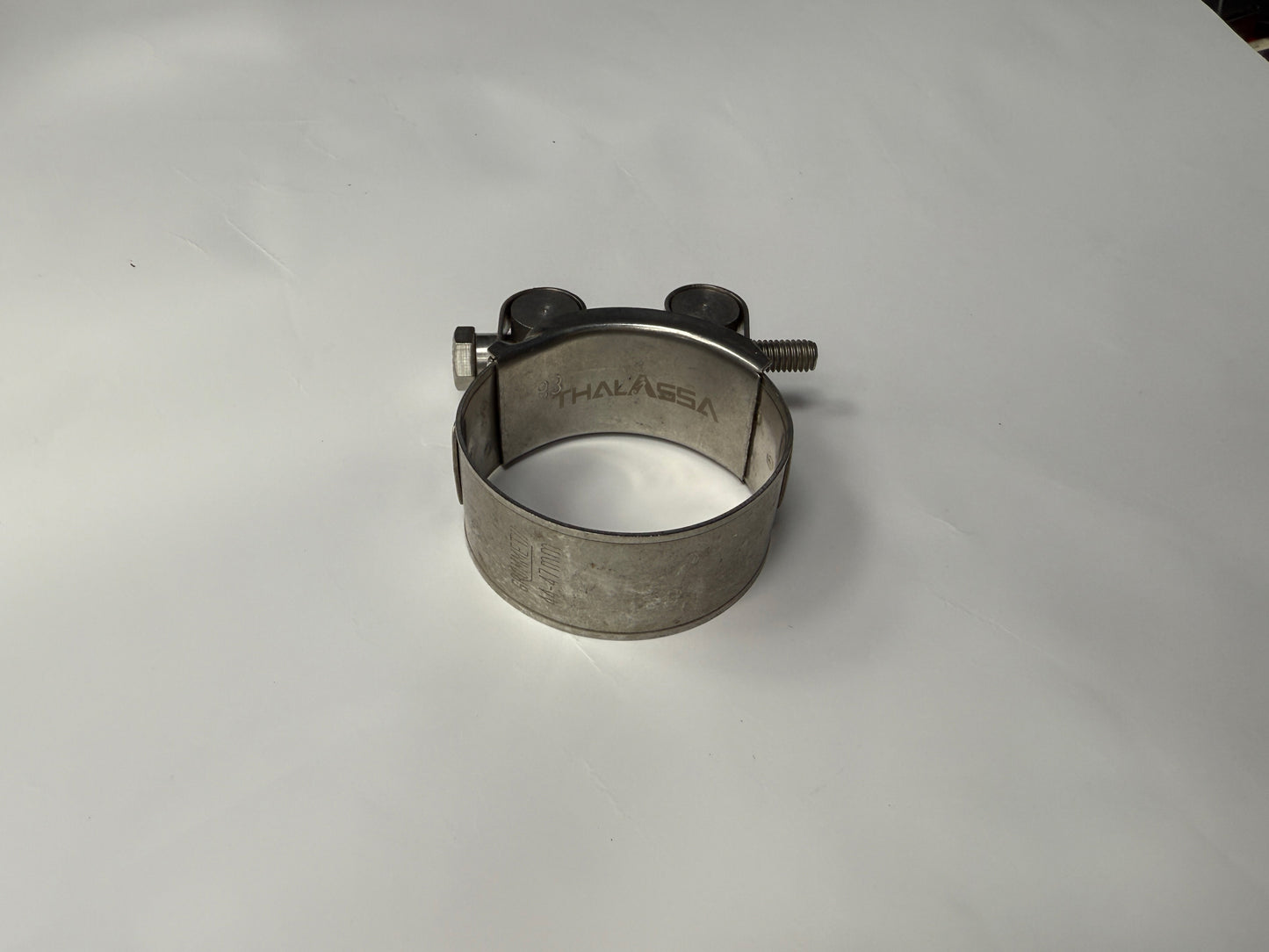 THALASSA 304 stainless steel strong throat hoop | T-bolt locking | Suitable for exhaust pipe/water pipe/oil pipe | Rust-proof, pressure-resistant and vibration-resistant | Marine standard