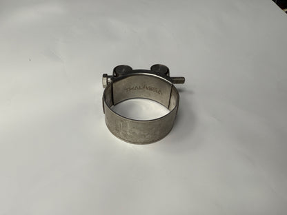 THALASSA 304 stainless steel strong throat hoop | T-bolt locking | Suitable for exhaust pipe/water pipe/oil pipe | Rust-proof, pressure-resistant and vibration-resistant | Marine standard