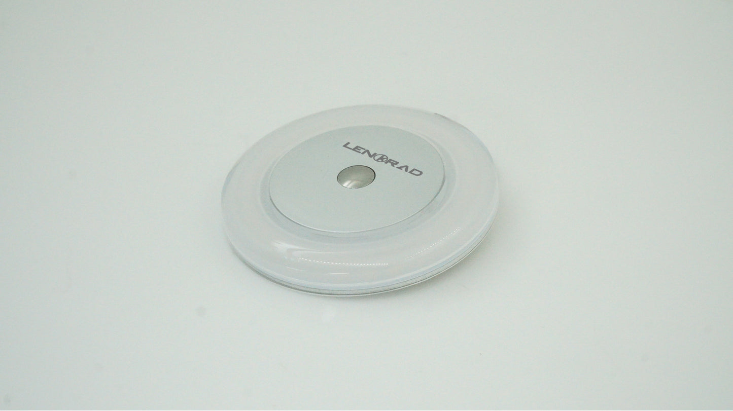 LENORAD embedded wireless charger | Desktop hidden fast charging | Suitable for iPhone/ Huawei/Xiaomi | Office desk/bedside table modification | Silver white minimalist style