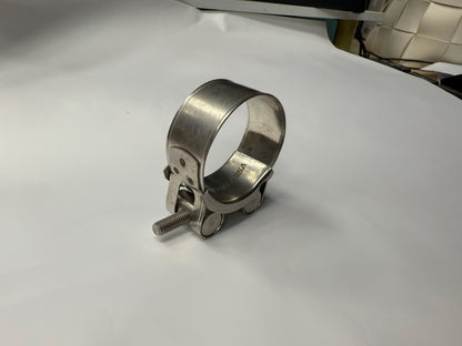 THALASSA 304 stainless steel strong throat hoop | T-bolt locking | Suitable for exhaust pipe/water pipe/oil pipe | Rust-proof, pressure-resistant and vibration-resistant | Marine standard