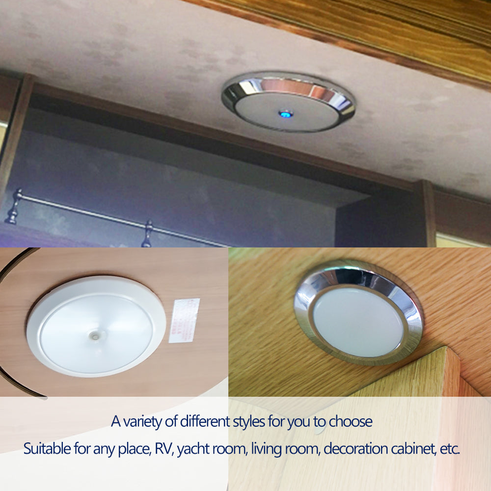 GenuineMarine-THALASSA 12V/24V Marine Button/Touch LED Ceiling Light with a Variety of Matching Options, Night Light, Decorative Light for Yacht，Car Accessories - THALASSA