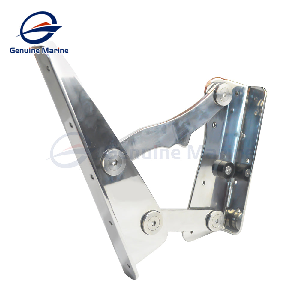 Genuine Marine Heavy Duty Boat Hinge Stainless Steel 316L Marine Hinges for Boat Yacht Folding Seat A Pair 2Pcs Left & Right
