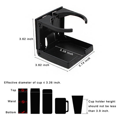 GenuineMarine-THALASSA Plastic Foldable Telescopic Water Cup Holder for Fishing Boat, Yacht Modification Vehicle, Beverage Holder Accessories - THALASSA