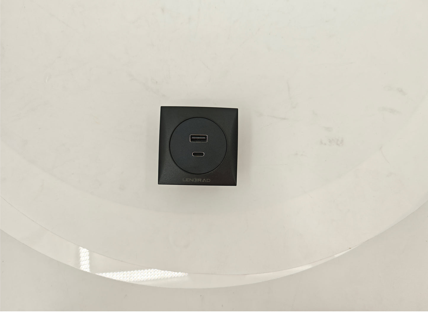 LENORAD embedded USB charging socket panel | USB-A+USB-C dual-port fast charging | 86 concealed wall socket | Suitable for bedroom/living room/office/hotel.