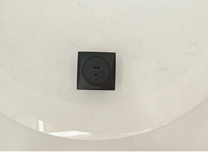 LENORAD embedded USB charging socket panel | USB-A+USB-C dual-port fast charging | 86 concealed wall socket | Suitable for bedroom/living room/office/hotel.