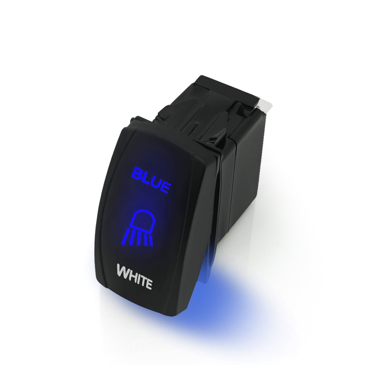 12V 4 Pin Blue On Off On Rocker Contual Switch, Also for Installation ...