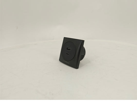 LENORAD embedded USB charging socket panel | USB-A+USB-C dual-port fast charging | 86 concealed wall socket | Suitable for bedroom/living room/office/hotel. - Thalassa Marine 