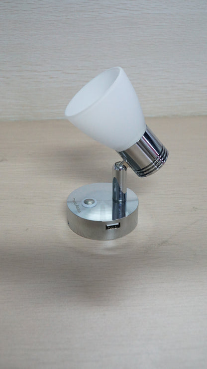 THALASSA Touch Dimmable LED Reading Light | 12V/24V Universal | USB Charging Port | 360° Rotatable Head | For RV/Yacht/Marine Interior