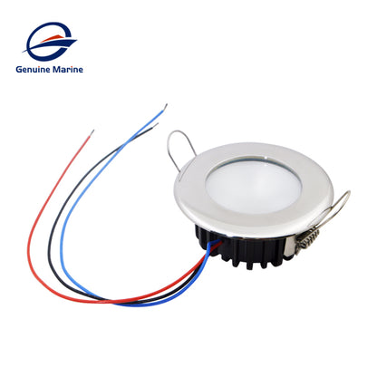 12V Boat Downlights Round Recessed Down Light Stainless Steel Ceiling Light GM-EP-L0116