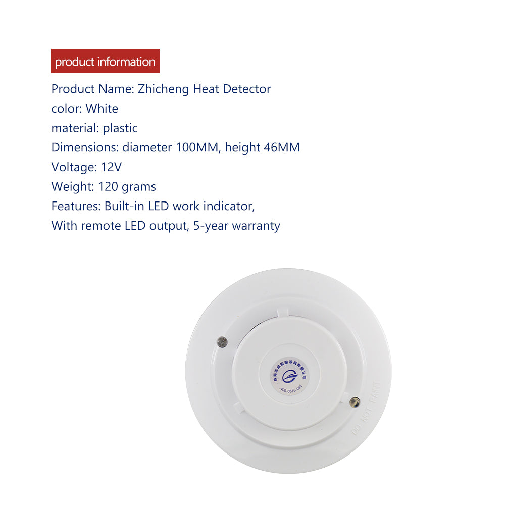 GenuineMarine-THALASSA 12V/24V Heat Detector Wireless Photoelectric Smoke/Heat Detector Trucks, RVs, Yachts, Equipment, Ships, Motorboats, Fishing Boats, Heat Detectors, Marine Vehicles, Marine Accessories - THALASSA