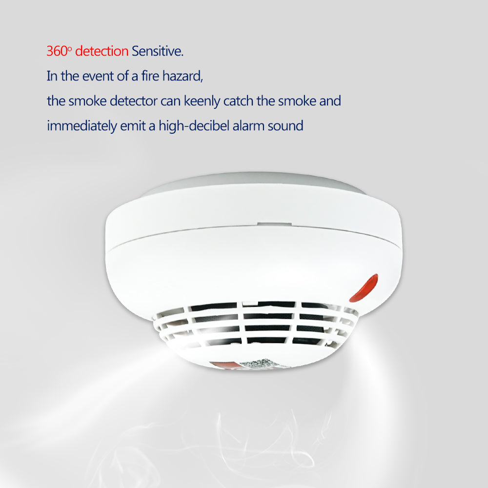 GenuineMarine-THALASSA Smoke Alarm Household Fire Special Kitchen Fire 3c Certification Wireless Smart Stand-Alone Smoke Detector - THALASSA