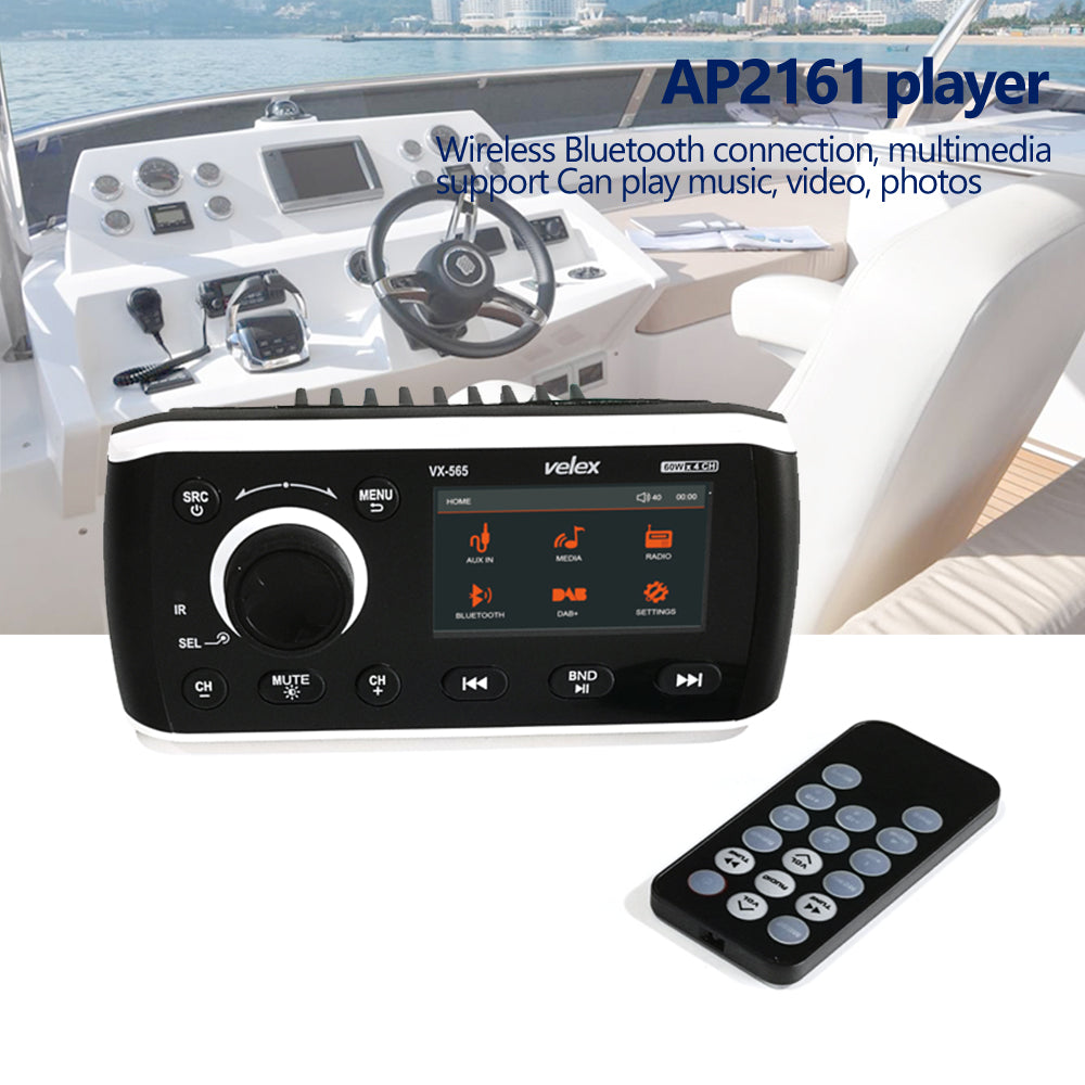 GenuineMarine-THALASSA 6.2 Inch Audio Systems  Car DVD Player and GPS Navigation  , Bluetooth Audio and Calling,  LCD Touchscreen Monitor, MP3 Player, WMA, USB, SD, Auxiliary Input, AM FM Radio for Car Yacht Boat Van - THALASSA