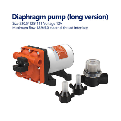 GenuineMarine-THALASSA Seaflo42 Series Diaphragm Pump 12V24V DC Booster Self-Priming Automatic Ship Water Pump for RV Yacht Boat - THALASSA