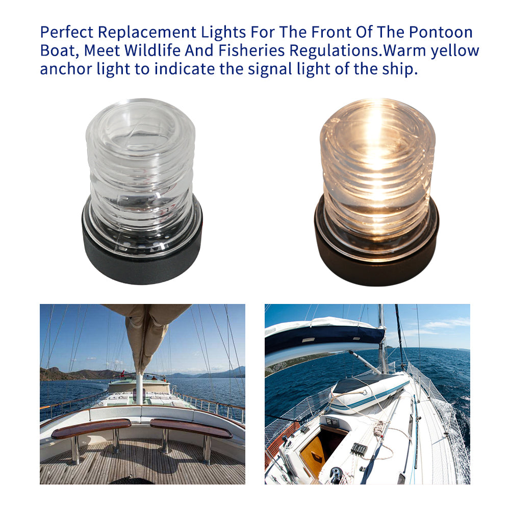 GenuineMarine-THALASSA 12-24V Marine All-Round Signal Light, Stern side Lamp for Yacht Boat - THALASSA