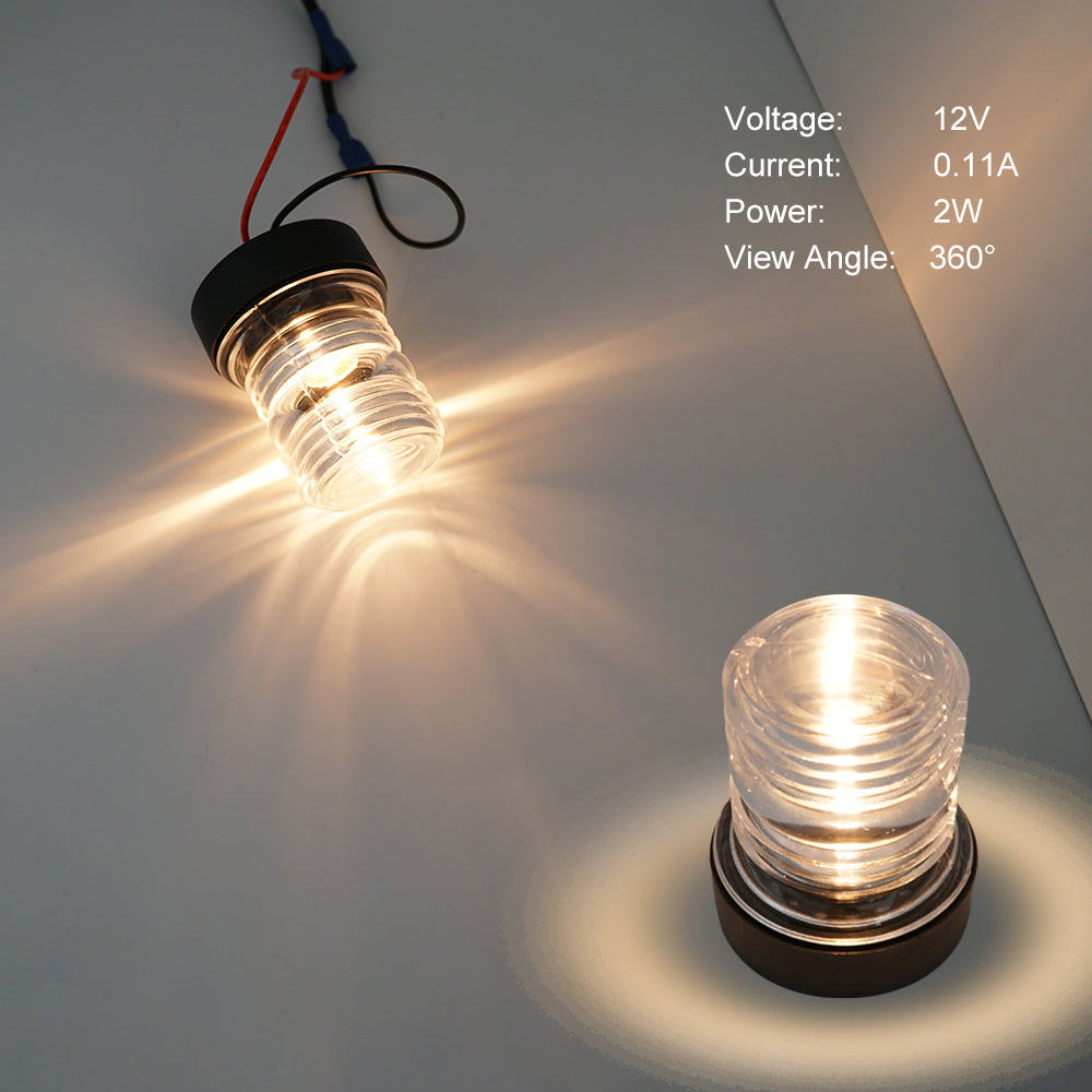 GenuineMarine-THALASSA 12-24V Marine All-Round Signal Light, Stern side Lamp for Yacht Boat - THALASSA
