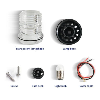 GenuineMarine-THALASSA 12-24V Marine All-Round Signal Light, Stern side Lamp for Yacht Boat - THALASSA