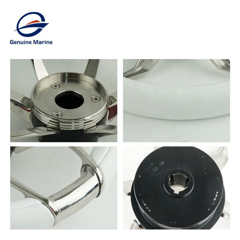 Genuine Marine Boat Stainless Steel Steering Wheel Marine Inboard Hardware Steering Wheels