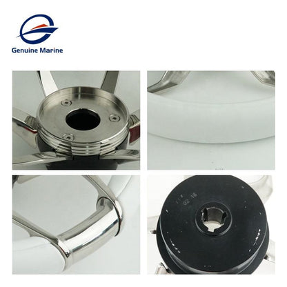 Genuine Marine Boat Stainless Steel Steering Wheel Marine Inboard Hardware Steering Wheels