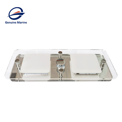Acrylic and Aluminum Alloy Warm White Ceiling Light Dimming Switch For RV Boat Yacht Caravan