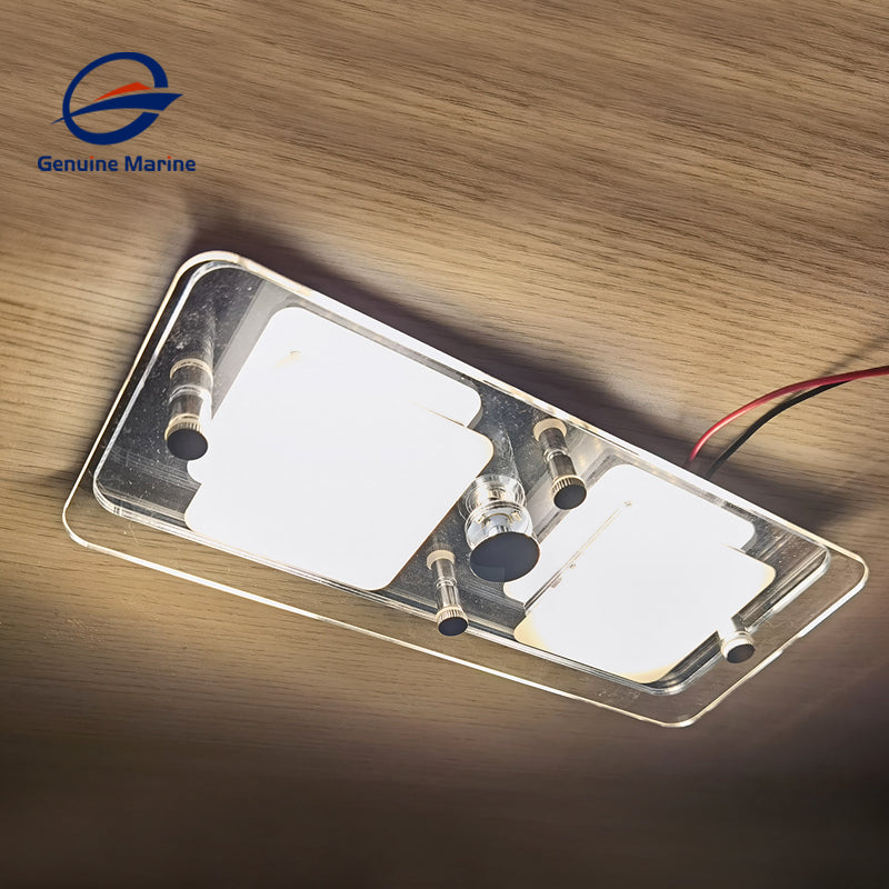 Acrylic and Aluminum Alloy Warm White Ceiling Light Dimming Switch For RV Boat Yacht Caravan