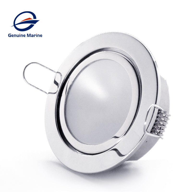 Genuine Marine 5W 250LM Yacht Recessed Ceiling Light Ultra Thin Warm light Downlight Stainless Steel Boat Light Boat LED Downlights GM-EP-L0117