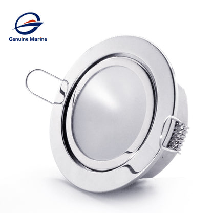 Genuine Marine 5W 250LM Yacht Recessed Ceiling Light Ultra Thin Warm light Downlight Stainless Steel Boat Light Boat LED Downlights GM-EP-L0117