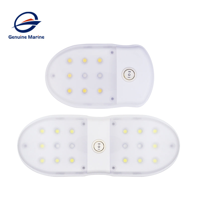 RV LED 12V 0.2W Fixture Ceiling Camper Trailer Marine Single Dome Light Bi-color For RV Boat for Camper Trailer