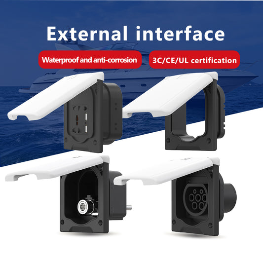 GenuineMarine-THALASSA RV External Interface System, Gas Interface Socket, Power Box, USB Interface, New Energy Charging Port, Ship Configuration - THALASSA